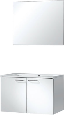 Meubel bizzy 80/80 met spiegel 80 wit