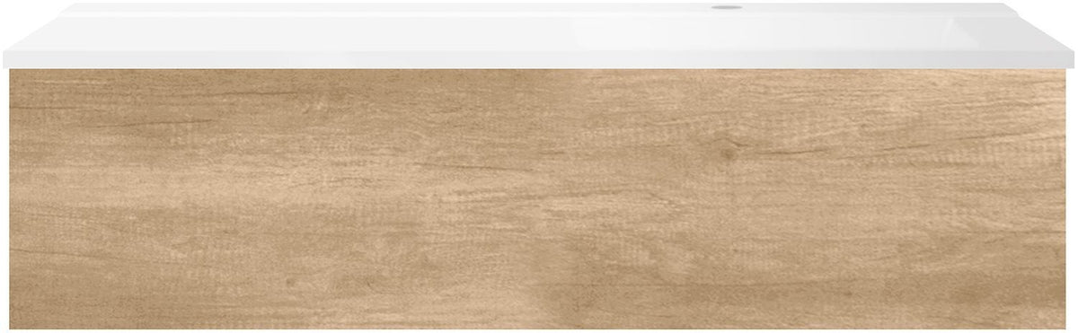 ONDERBOUW COFFEE 1 LADE 120 EIKEN DECOR KASJMIER+WASTAFEL RECHTS WIT
