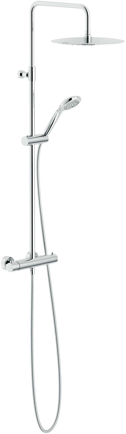 Douchezuil+thermostaat nordica 2.0 Eco 9L/MIN 30CM chroom