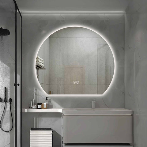 BELVIT led-badkamerspiegel 100x120 cm met touchbediening verwarmingsfunctie anticondens - Glas, spiegels — SKU MB-19650-23177, EAN 5404029124474