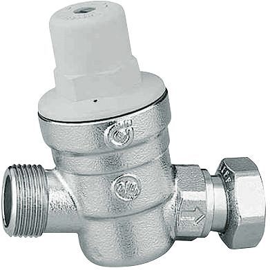 Waterdrukregelaar 3/4" chroom 1-6 bar+losse moer 3/4"F Caleffi