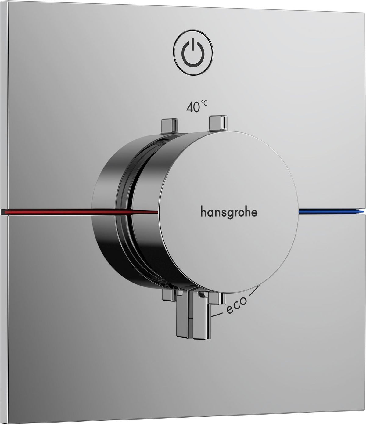 Afwerkset thermostaat +1 functie Comfort E HG chroom