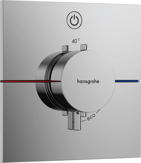 Afwerkset thermostaat +1 functie Comfort E HG chroom