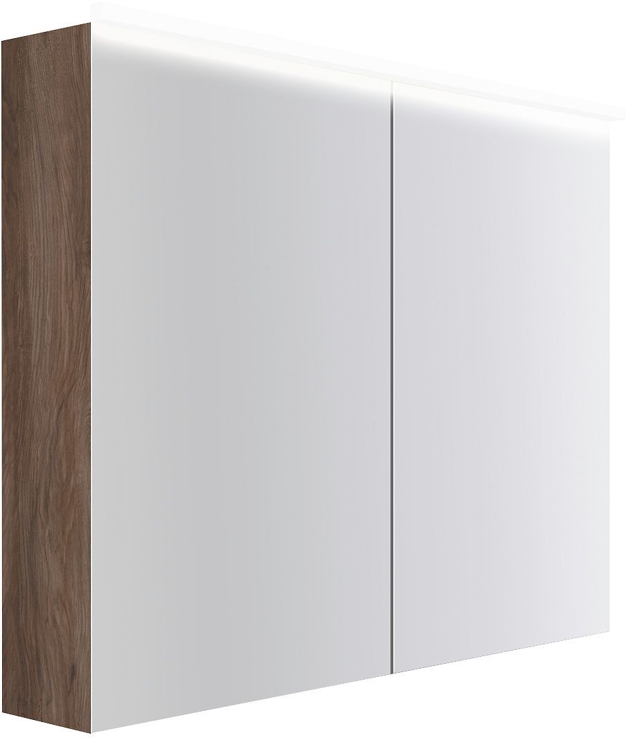 Spiegelkast COFFEE 2 deuren 1000MM 4250K notelaar Decor Fluweel