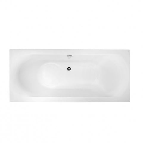 Belvit Vienna acryl ligbad rechthoekig middenaansluiting 180x80cm + stelpoten - Wit, ligbaden — SKU MB-19236-22763, EAN 5404029102410