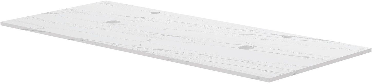 Tablet Keramisch MARMER puro B120 H1,2 2 afvoergaten/kraangaten white calacatta