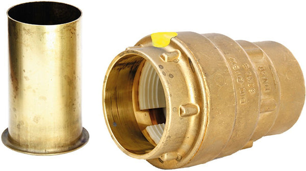 RACCORD PE-PUSH GAZ + BAGUE RENFORCEMENT 2"F-63MM
