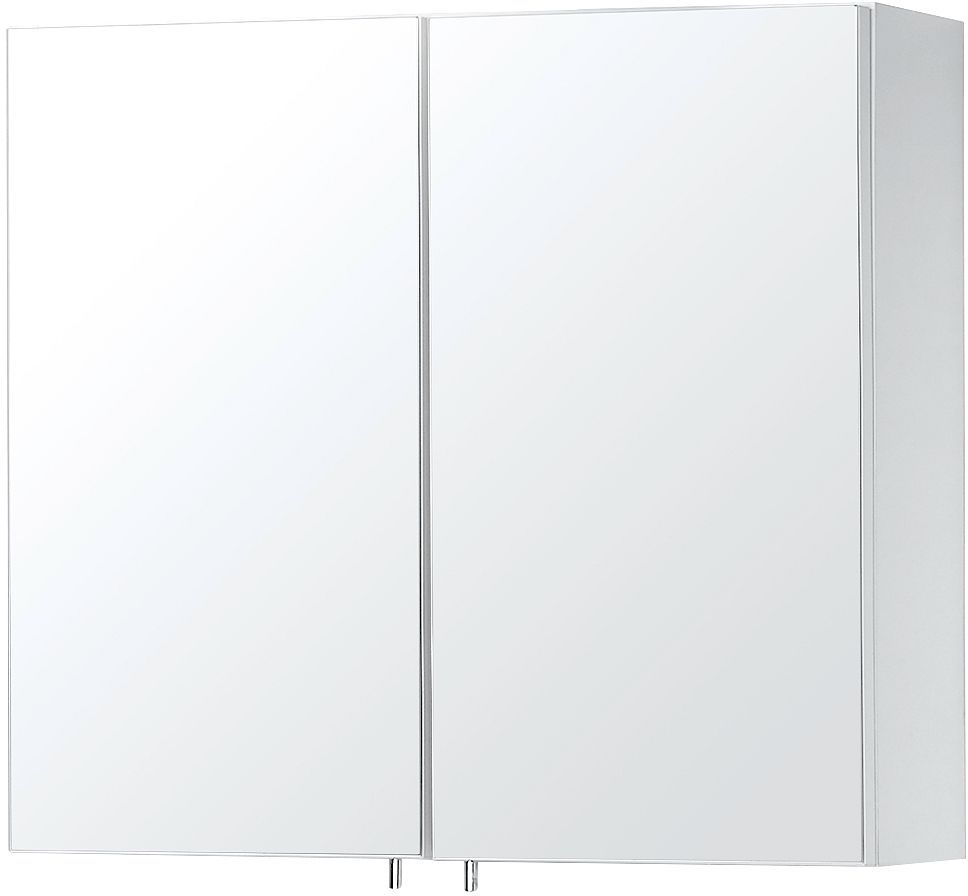 Spiegelkast form/cita 2 deuren 80CM wit