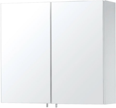 Spiegelkast form/cita 2 deuren 80CM wit, badkamermeubelen — SKU DESCO-136611