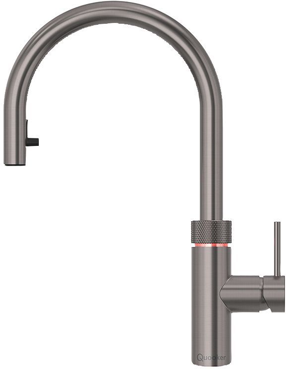 Keukenkraan met uittrekbare handdouche Flex quooker gunmetal