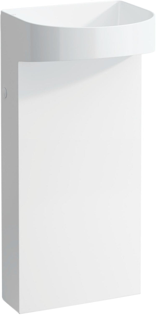 Wastafel zuil sonar laufen zonder kraangat/overloop wit
