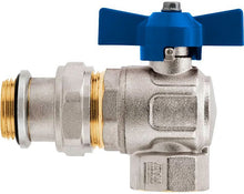 VANNE A BILLE COUDEE 4/4" BLEU UNI.COLLECTOR