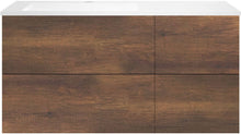 ONDERBOUW COFFEE 4 LADES 120 EIK  ROEST+WASTAFEL LINKS KUNSTMARMER MAT WIT