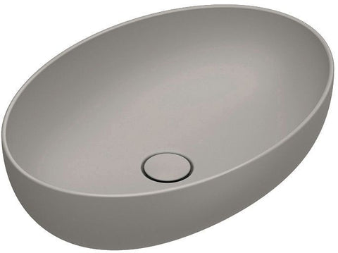 Opbouwlavabo sfera catalano cataglaze+ 60X42 H16 zonder overloop tortora satinato