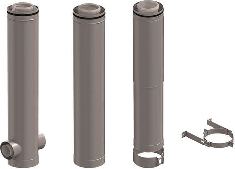 Kit verdiepingsniveau clv pp/galva 2 ketels 180° 125/200 ubbink