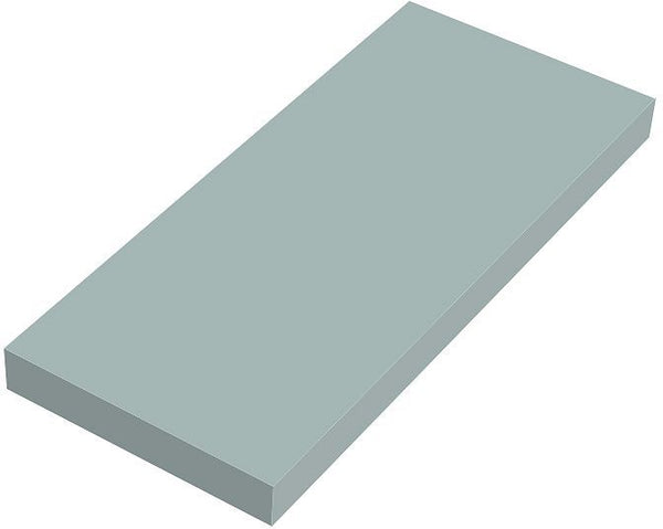 WANDTABLET COFFEE 150X350X25MM TOT 7KG IJSBLAUW ZACHT MAT
