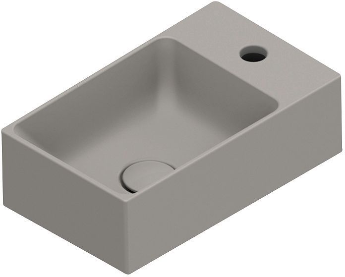 Handenwasser Premium catalano cataglaze+ 40X23 zonder overloop tortora satinato