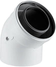 UNIFLOW CONCENTRISCHE BOCHT 80/125MM 45° ALU/PP
