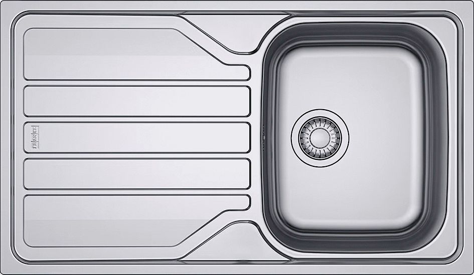 INBOUW SPOELTAFEL FLASH INOX FRANKE 1 BAK 1 VERLEK 860-500