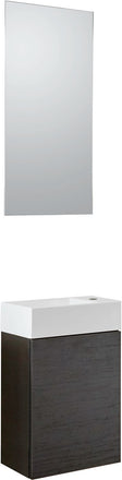 Handenwasser puro mini 1 deur wenge 40 Solid spiegel/verlichting