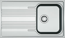 INBOUW SPOELTAFEL SMART FRANKE 1 BAK+VERLEK 86X50 INCLUSIEF AFLOOPSYSTEEM OMKEERBAAR