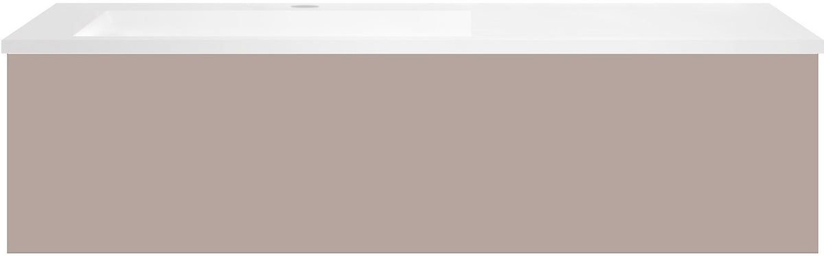 ONDERBOUW COFFEE 1 LADE 120 MAT BASALTGRIJS+WASTAFEL KUNSTMARMER LINKS MAT WIT
