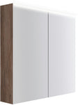 ARMOIRE TOILETTE COFFEE 2 PORTES 800MM 4250K NOYER DECOR VELOURS