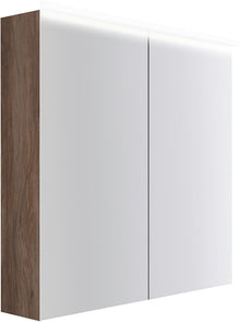 ARMOIRE TOILETTE COFFEE 2 PORTES 800MM 4250K NOYER DECOR VELOURS