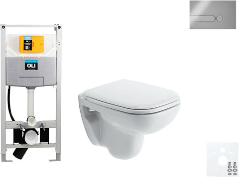 WALLFIX OLI HANGWC D-CODE COMPACT DURAVIT CODE IPLATE MAT CHROOM