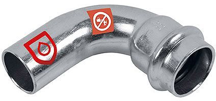 COUDE MF 90° 15MM ACIER CARBONE FRABO