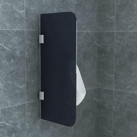 Aloni scheidingswand voor urinoir - 400 X 900MM - chroom - mat glas, urinoirs — SKU MB-15630-18665, EAN 5404024112674
