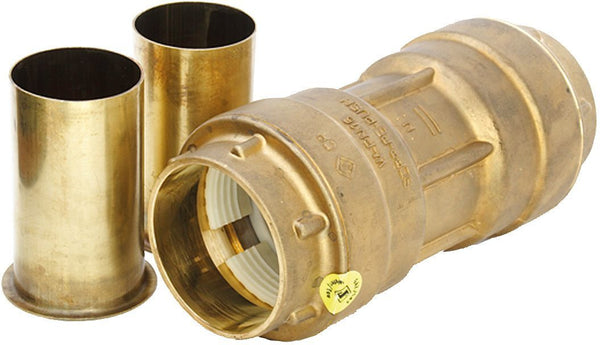 RACCORD PE-PUSH GAZ + BAGUE RENFORCEMENT 40-40MM