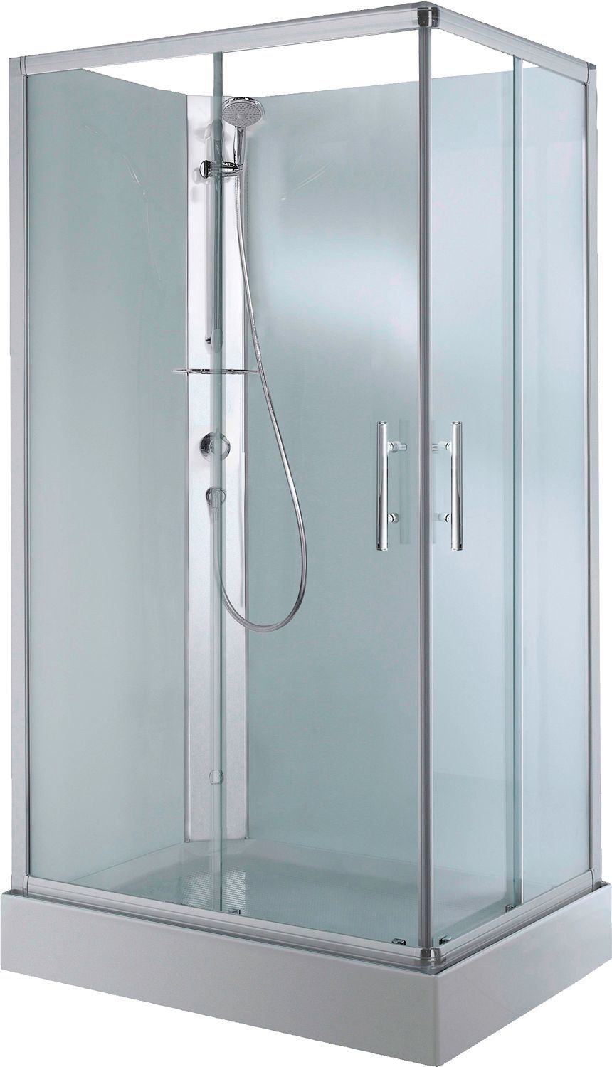 DOUCHECABINE DESCO COLLECTION 100-80 MET SCHUIFDEUR+THERMOSTAAT HOEK LINKS