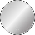 SPIEGEL DESCO COLLECTION DIAMETER 800MM ANTI-CONDENS +LED- VERLICHTING FRAME ZWART