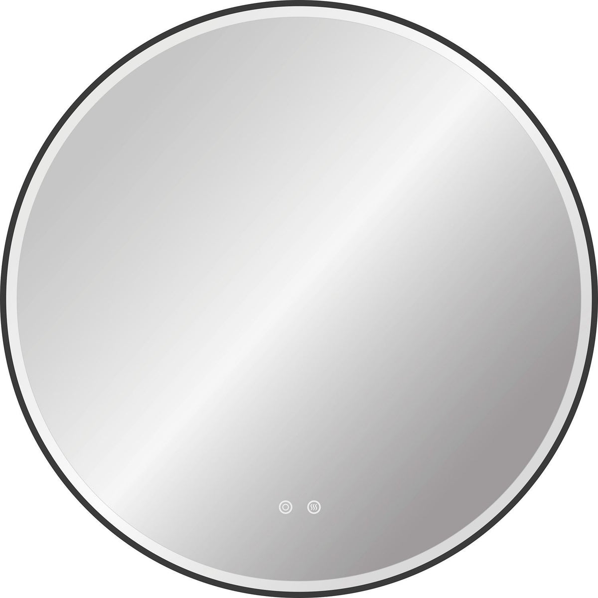 SPIEGEL DESCO COLLECTION DIAMETER 800MM ANTI-CONDENS +LED- VERLICHTING FRAME ZWART
