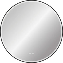 SPIEGEL DESCO COLLECTION DIAMETER 800MM ANTI-CONDENS +LED- VERLICHTING FRAME ZWART