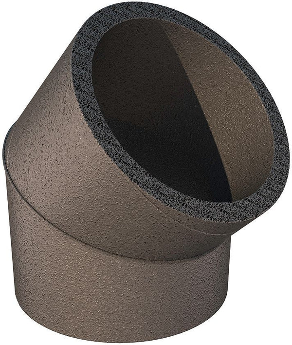 GEISOLEERDE BOCHT VOOR D-VENTILATIE UBBINK 200-230MM 45°