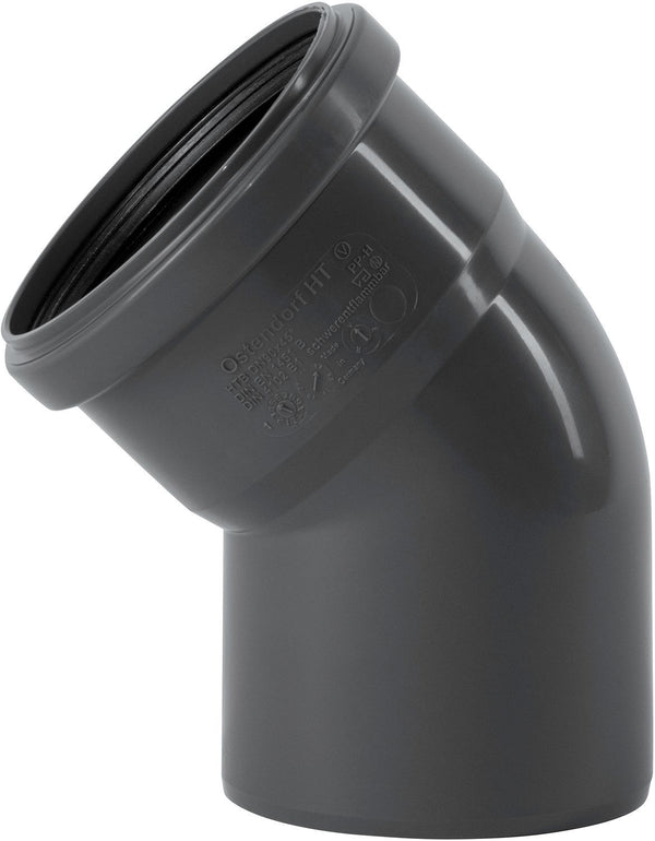 Elleboog 45° Mf 90MM Pp HT-Safe Ostendorf