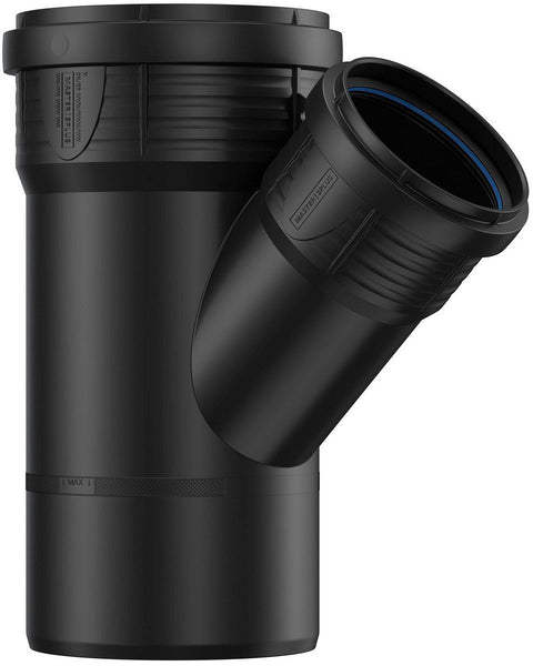 T PP 45°MF 110-75MM ZWART