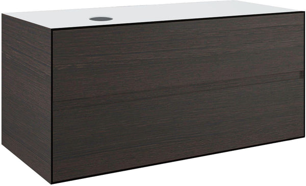 ONDERBOUW 2LADES+TABLET VOOR OPBOUWLAVABO LINKS TENSO 120CM ZONDER KRAANGAT WENGE
