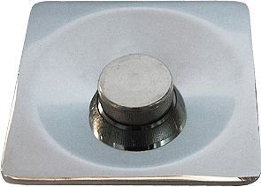 Straatplaat vierkant 1/2" chroom + aansluitset 3/4"M-1/2"M, installatiekraanwerk — SKU DESCO-16225