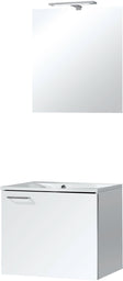 MEUBLE BIZZY 60/60 AVEC MIROIR 60 AVEC ECLAIRAGE BLANC