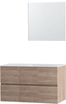 MEUBLE MOLTO CHENE NATUREL 105 DROITE SOLID MIROIR
