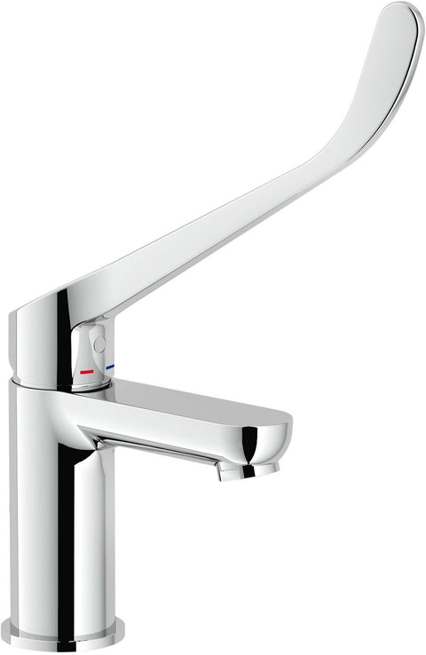 1GREEP Mengkraan lavabo abc nobili lange hendel zonder automatische sluiting chroom