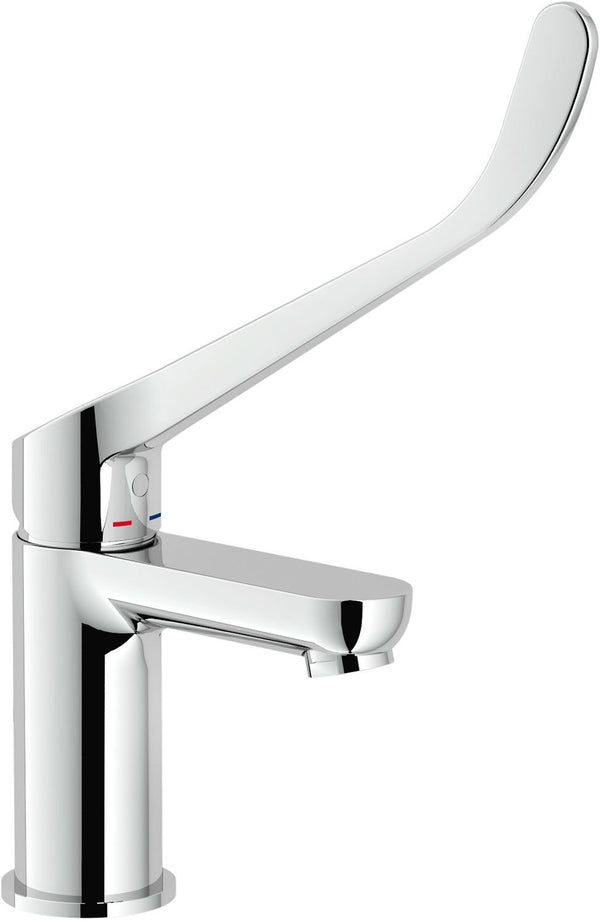 1GREEP Mengkraan lavabo abc nobili lange hendel zonder automatische sluiting chroom