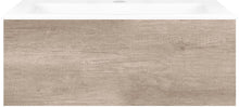 Onderbouw COFFEE 1 lade 80 eiken Decor flanel +wastafel porselein wit