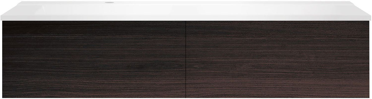 ONDERBOUW COFFEE 2 LADES 140 EIK DECOR MOKKA+WASTAFEL LINKS MAT WIT