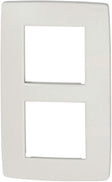 PLAQUE DE FINITION ENCASTR. DOUBLE VERTICALE BLANCHE NIKO
