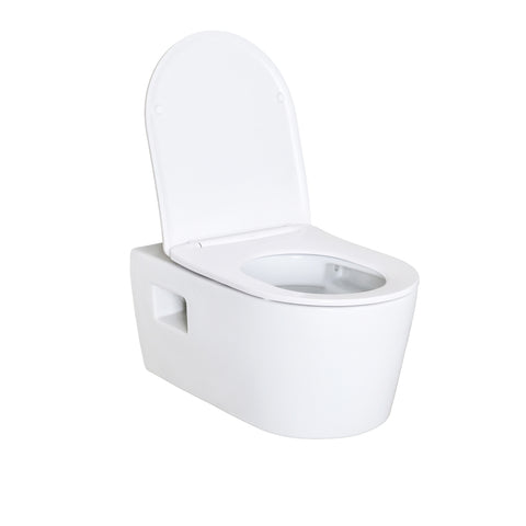 Hansgrohe wc-set EluPura Original S hang-wc met AquaChannel Flush en softclose Easy Click zitting, wc-packs — SKU MB-27669-31295, EAN 5404029134831