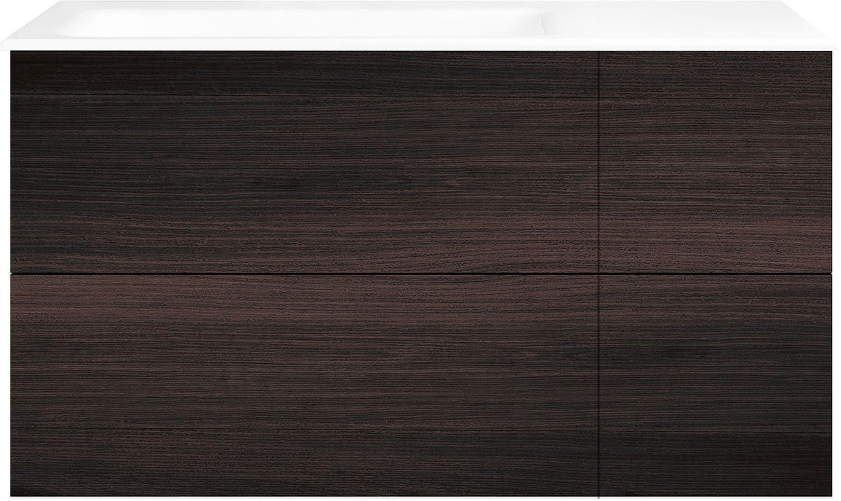 ONDERBOUW COFFEE 4 LADES 110 EIK DECOR MOKKA +WASTAFEL LINKS PORSELEIN ZONDER KRAANGAT WIT